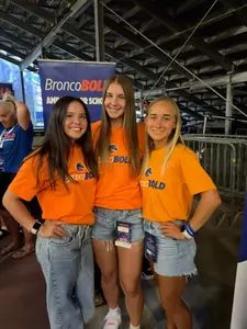 Dani Nakayama (left), Mya Hansen (middle) and Julia Kiesler (right) pose for a photo