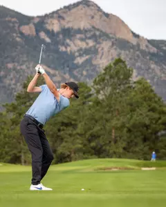 Reese Knox takes swing during the Gene Miranda Falcon Invitational