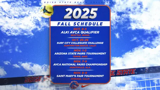 BVB Fall Schedule
