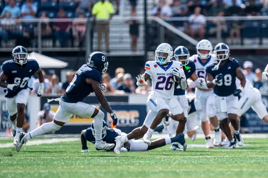 Boise State Football 2024 Game 1 vs Georgia Southern at Allen E. Paulson Stadium. Sire Gaines (26). Photo by Kenna Harbison