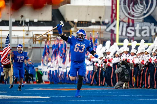 Mason Randolph running on The Blue with Dan Paul Hammer