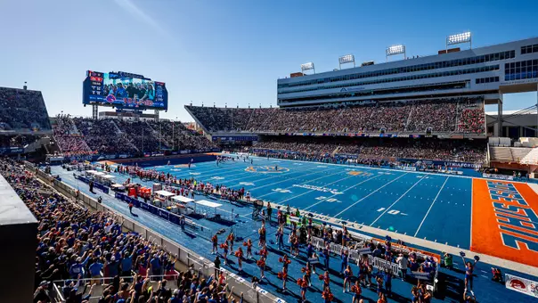 Albertsons Stadium during Boise State vs. Fresno State football game, Nov. 1, 2025