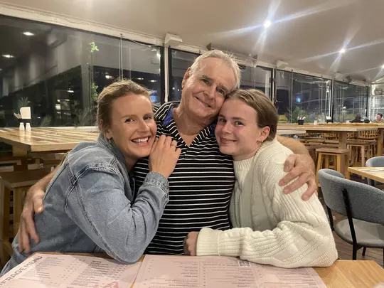 Dani Bayes and her family.