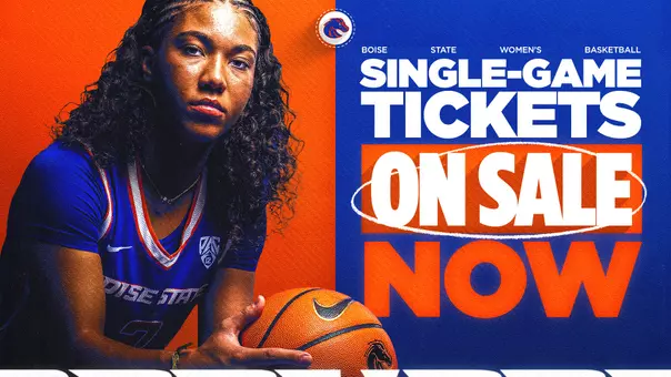 WBB Single-Game Tickets graphic featuring Morgan Maldonado