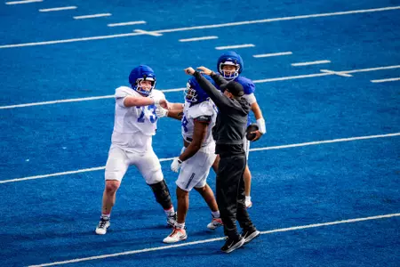 Boise State Football 2026 Spring Ball Practice #9 at Albertsons Stadium. Photo by Kenna Harbison