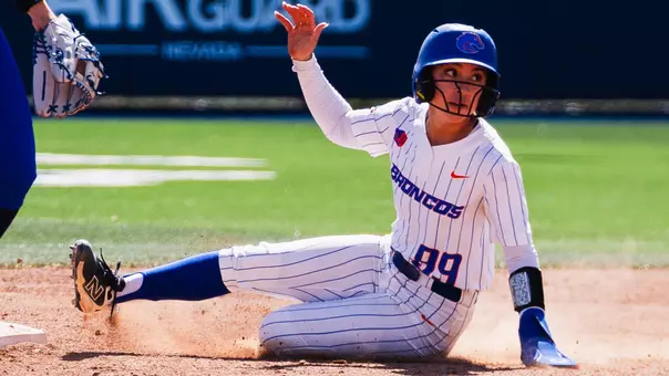 Sophia Romero slides into a base at Nevada, March 15, 2026.