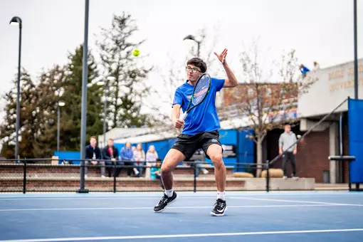 Avery Tallakson rallying the ball back
