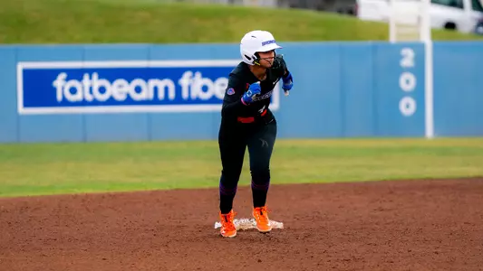 Ashley Hernandez-Lofton leads off at second base.
