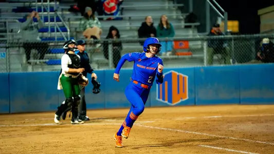 Marissa Gonzalez runs to first base against Portland State, March 6, 2026.