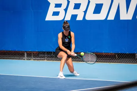 Tereza Polakova hitting a backhand