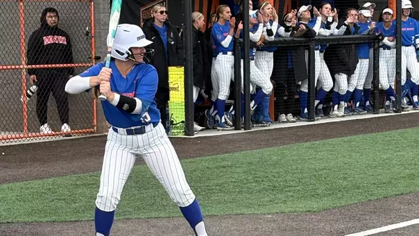 Skylar Stroh in the batter's box at Idaho State, April 14, 2026.