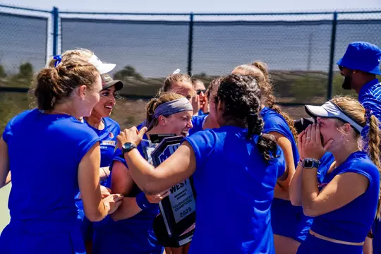 Boise State women's tennis celebration