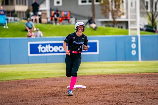 Marissa Gonzalez in a home run trot between second and third base, April 19, 2026 against UNLV.