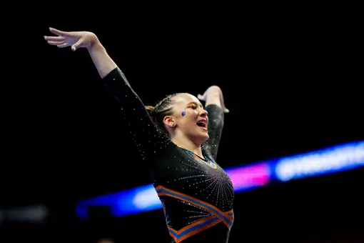 Kristina Shchennikova salute after home routine