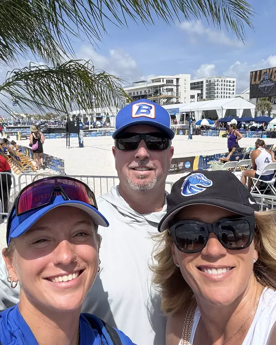 Lily Patock with her parents