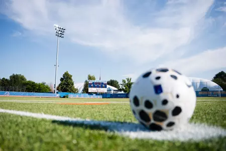 Soccer ball on the field