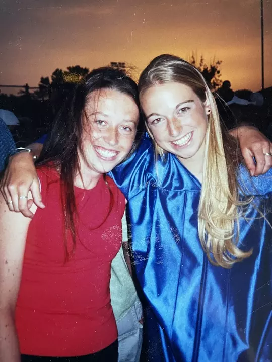 Amy Dunn and a friend.