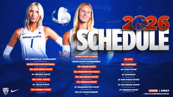 2026 Volleyball Schedule Announcement