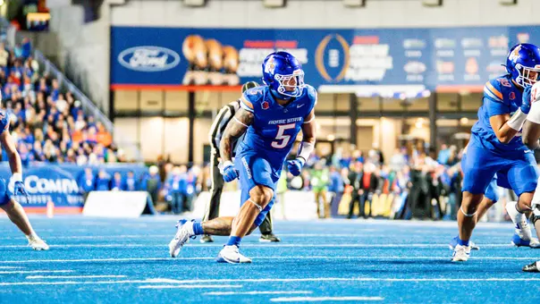 Jayden Virgin-Morgan blitzing against New Mexico