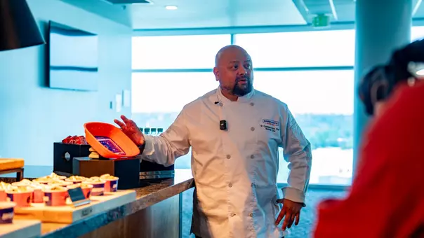 Boise State Football 2026 Concessions Media Taste Test. Photo by Kenna Harbison