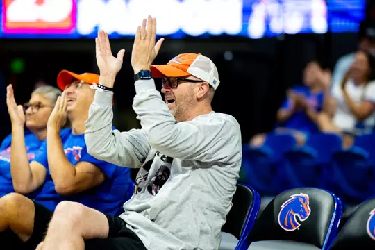 Fans at Blue vs. Orange Scrimmage