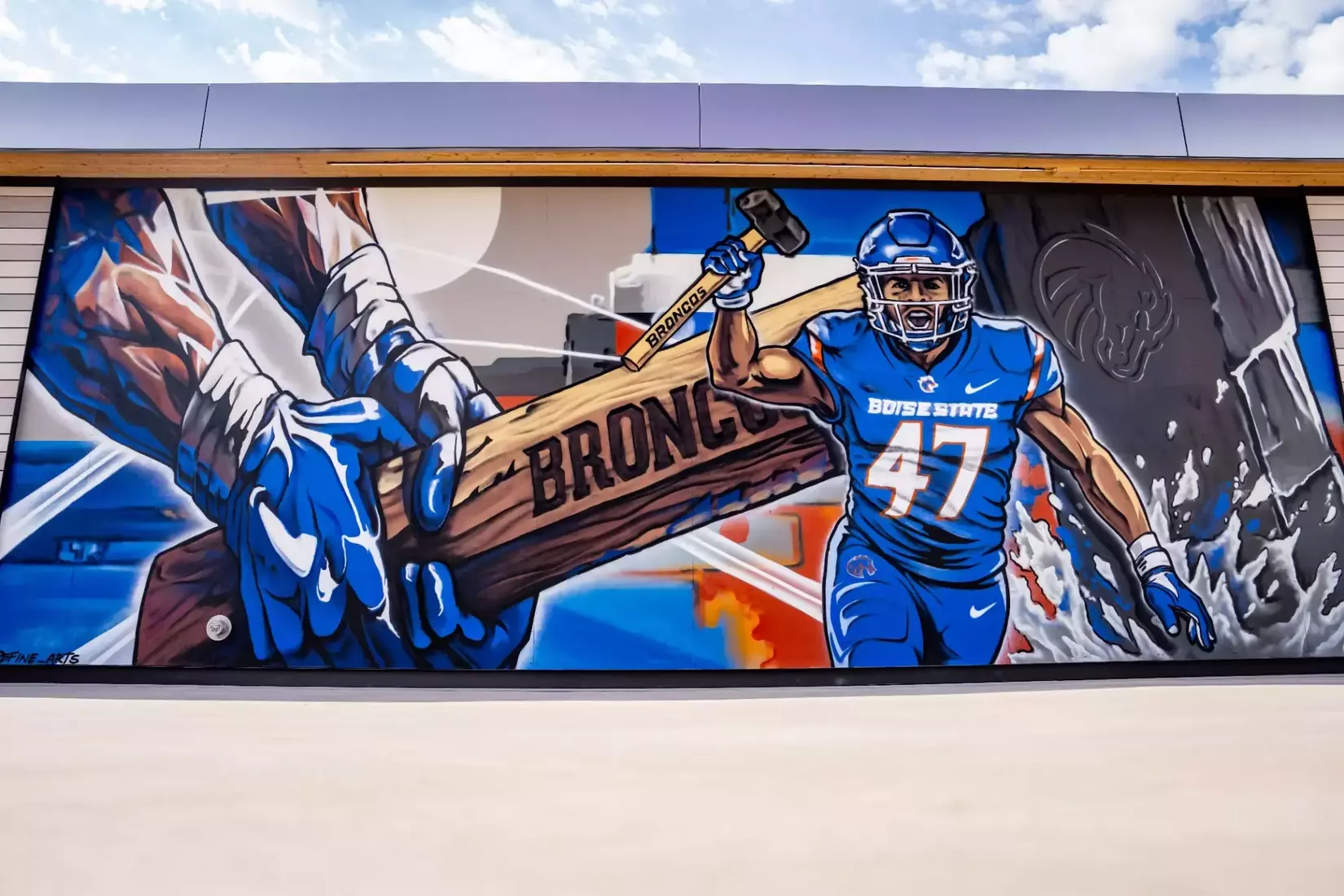 Boise State Athletics 2026 NEZ Murals. Photo by Kenna Harbison