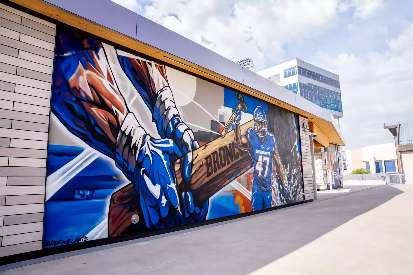 Boise State Athletics 2026 NEZ Murals. Photo by Kenna Harbison