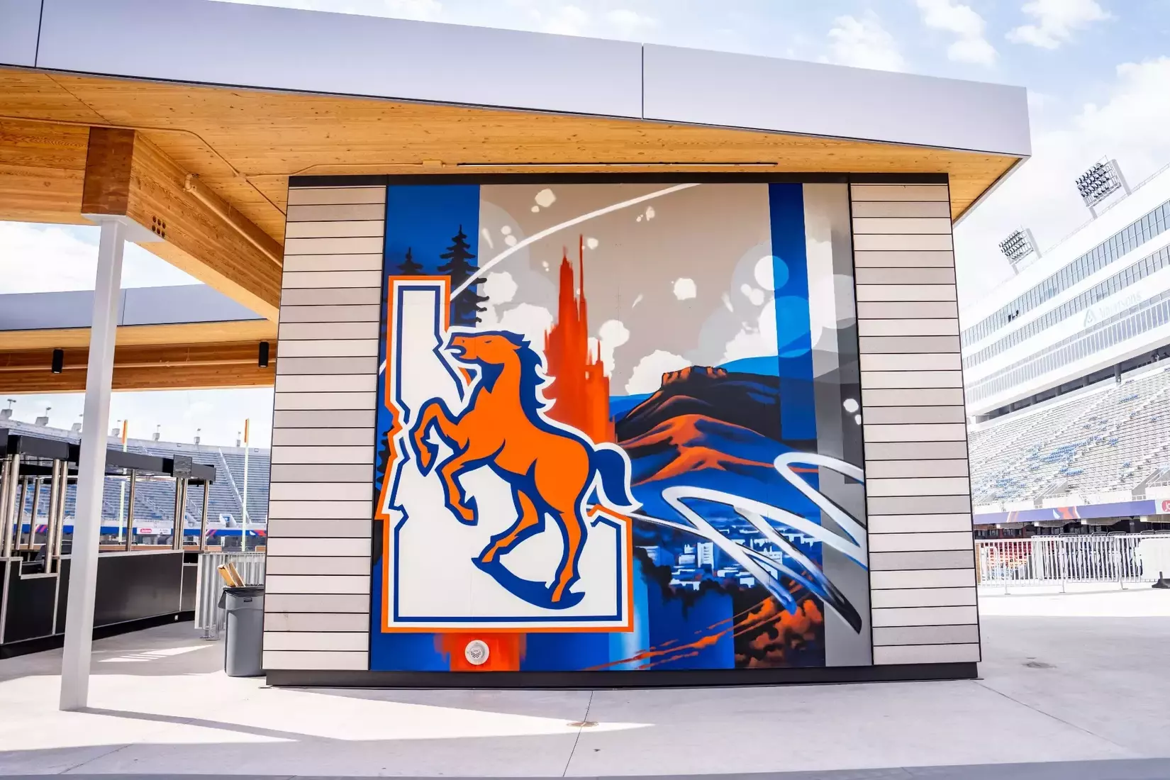 Boise State Athletics 2026 NEZ Murals. Photo by Kenna Harbison