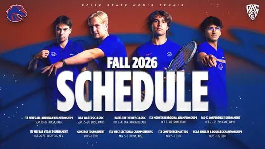 Fall 2026 Men's Tennis Schedule
