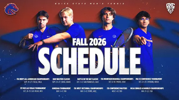 Fall 2026 Men's Tennis Schedule