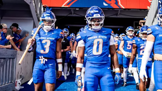 Cam Bates and Dylan Riley before Sept. 12 game against Memphis