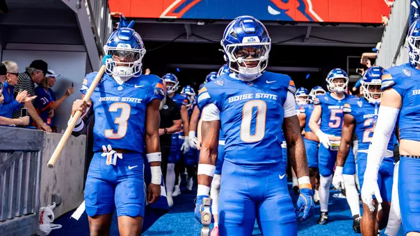 Cam Bates and Dylan Riley before Sept. 12 game against Memphis