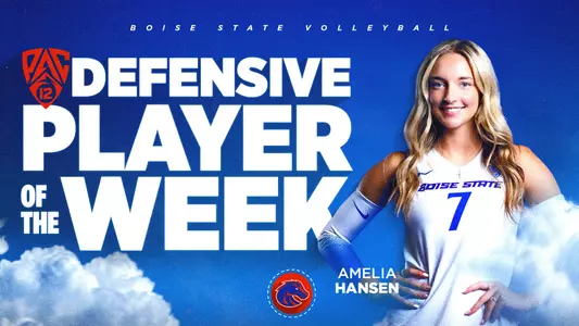 Amelia Hansen Pac-12 Defensive Player of the Week