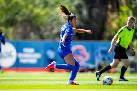 Campbell Wilson dribbling the ball.