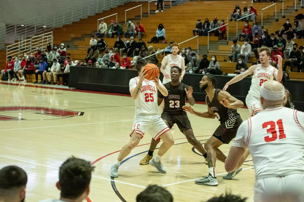 Perry Cowan and Dan Friday defending at Cornell