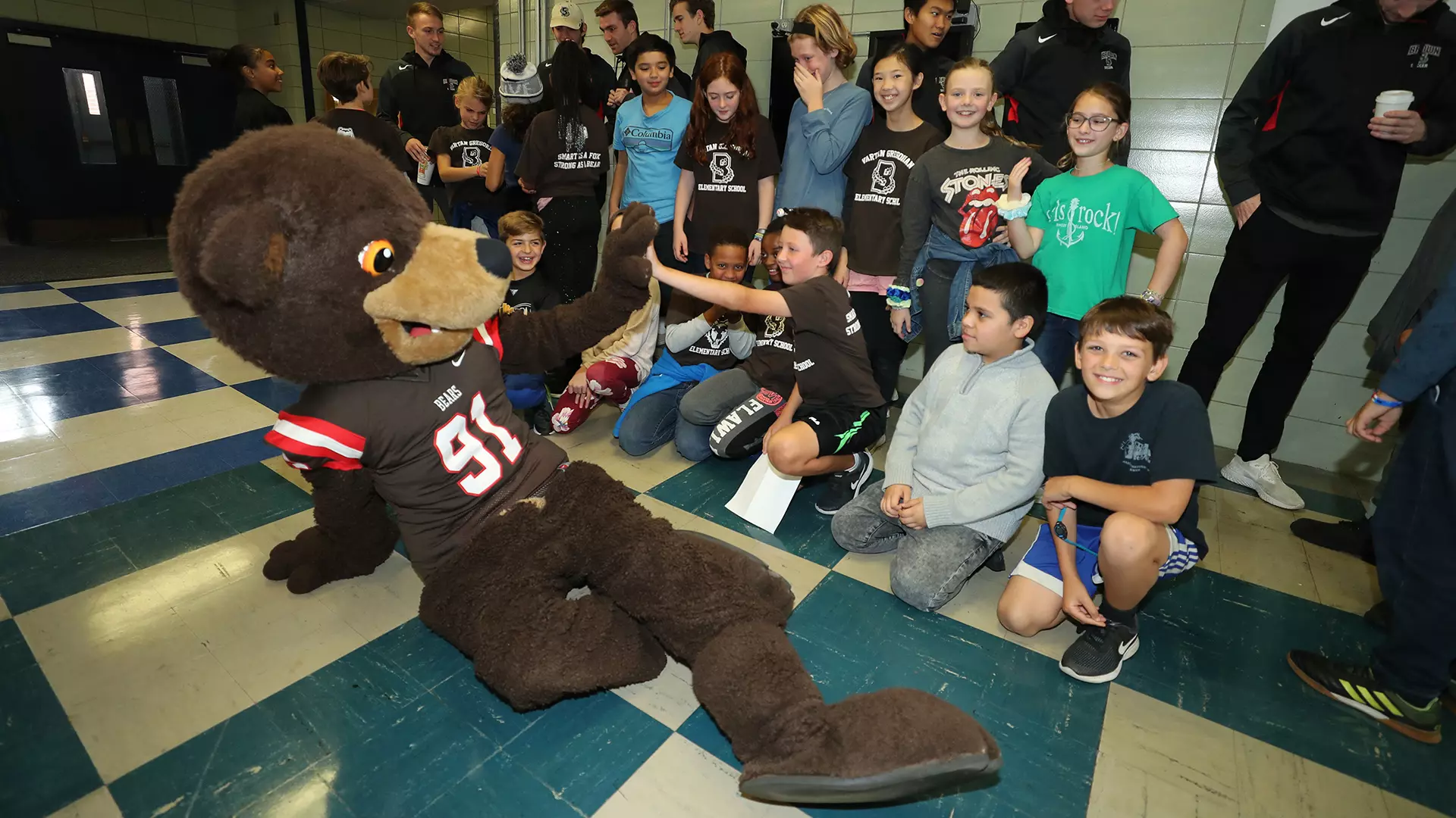 Bruno at the Bears' 29th annual Vartan Gregorian School Kickoff on October 17, 2019.