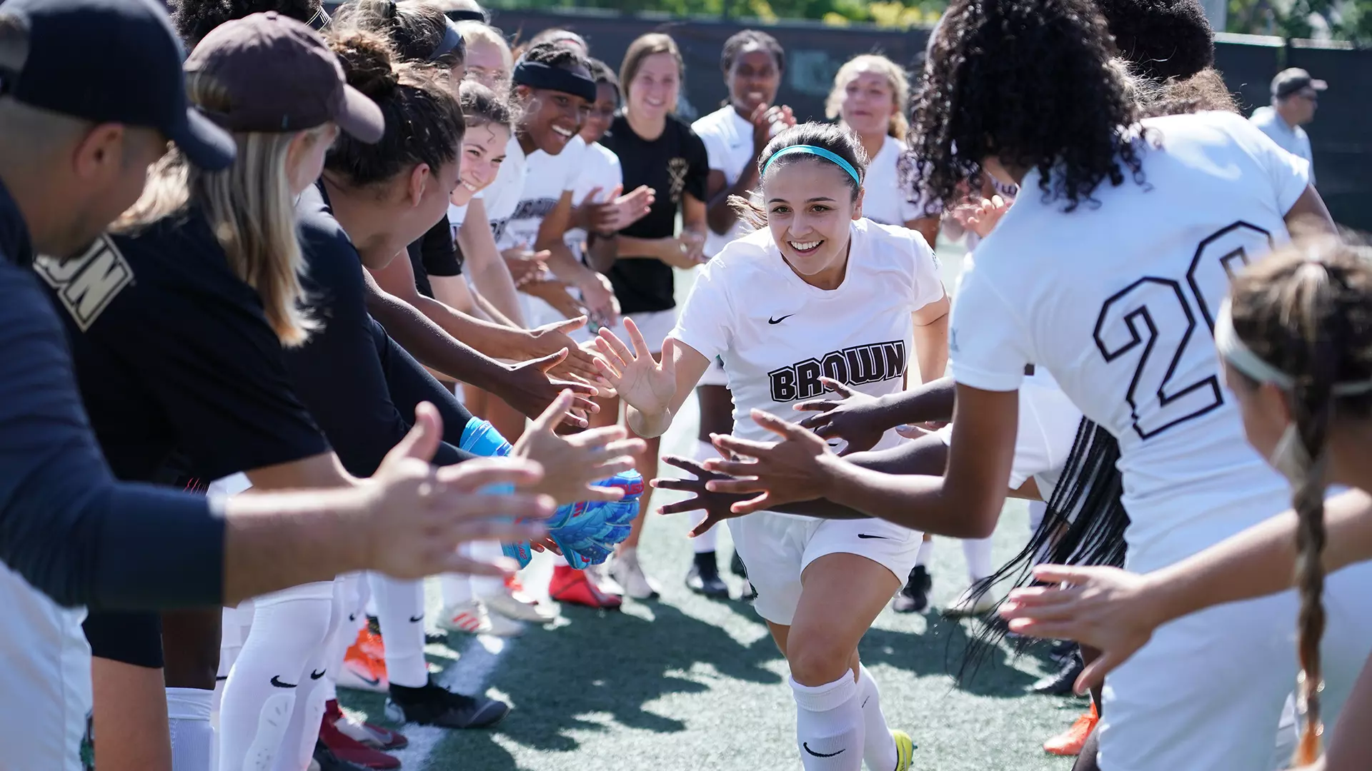 Celia Story during player introductions.