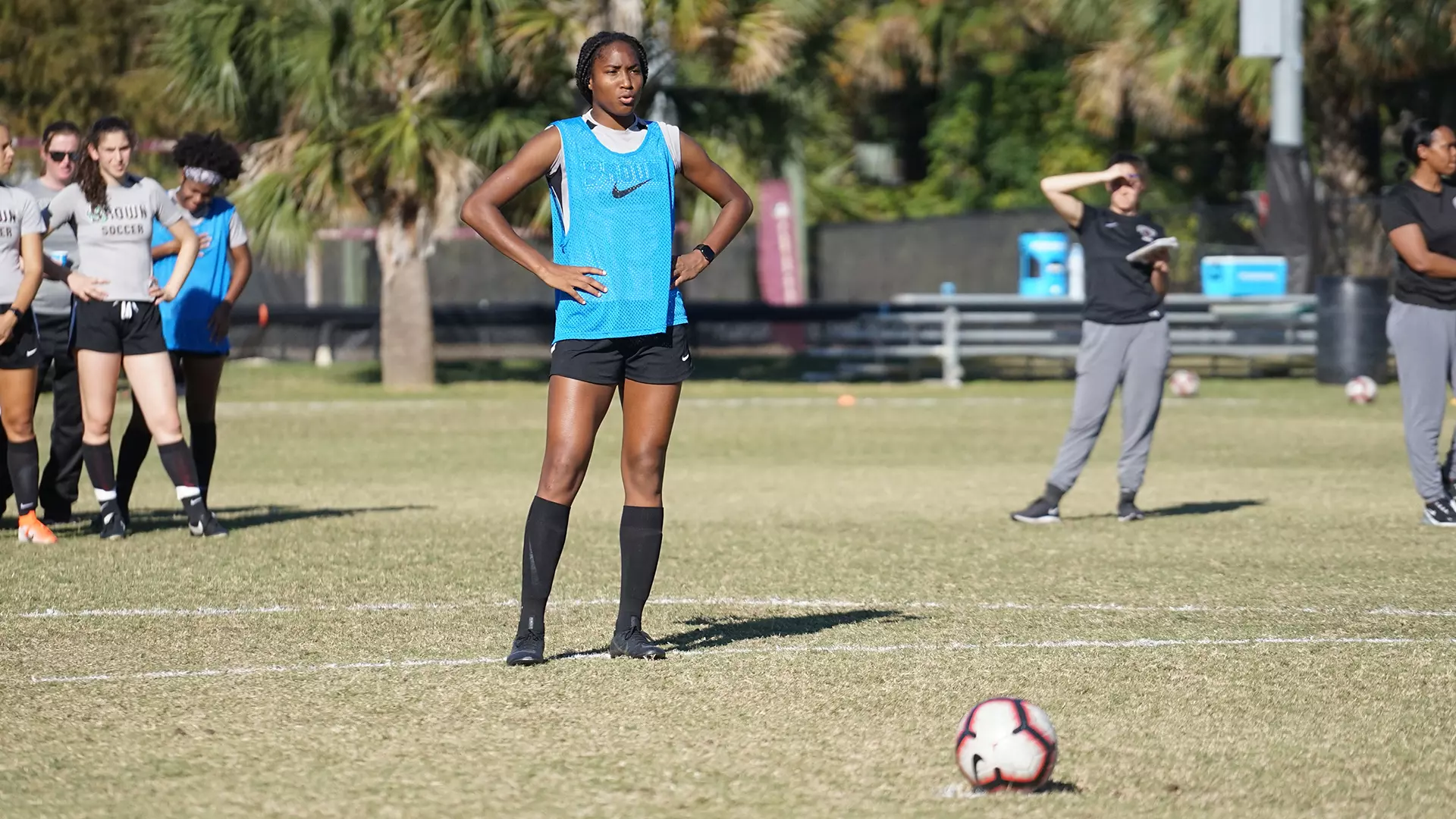 Women's soccer NCAA practice at Florida State (11/20/2019).