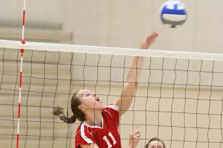 Brown Volleyball Knocks off Holy Cross 3-1 Image