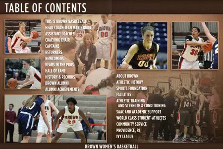 Brown Athletics Launches Women's Basketball Interactive Magazine Image
