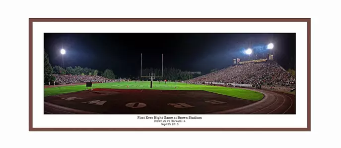 Commemorative Framed Photo of Brown's First Ever Night Football Game Image