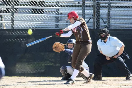 Kate Strobel's Three-Run Homer Lifts Bears to 5-4 Victory over Bryant Image