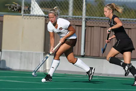 Springmeyer & Taft Each Score Twice to Lead Bears Past Bryant, 6-2 Image