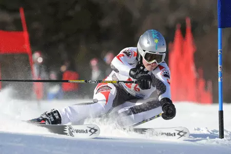 Skiing Wins Slalom; Takes 4th in Giant Slalom Image