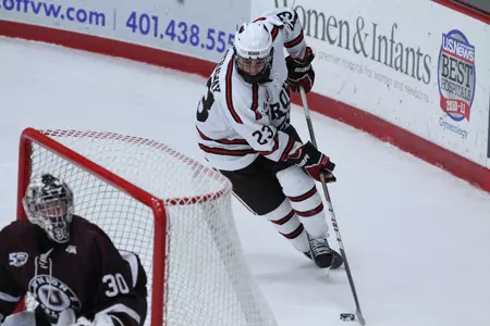 Second Line Powers Brown Men's Hockey Past Princeton, 3-2 Image