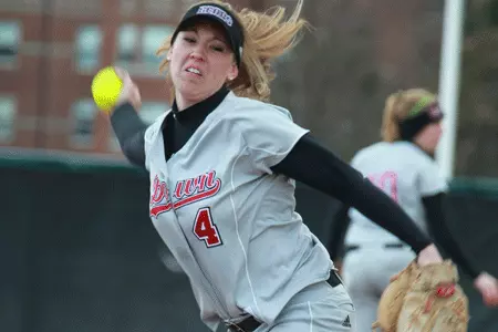 Brown Softball Splits with Princeton in Ivy League Opener Image