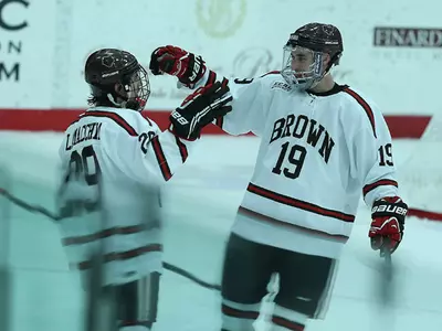 Lorito Scores a Natural Hat Trick & De Filippo Stops 25 Shots to Lift the Bears to 3-0 Shutout over Army Image