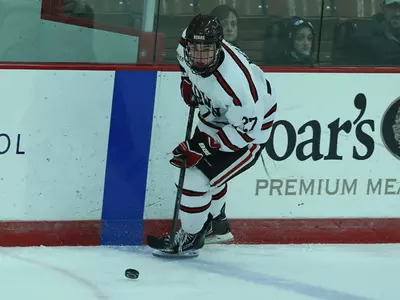 Naclerio's First Career Goal Caps 3-2 Comeback Win over Holy Cross for Men's Hockey Image