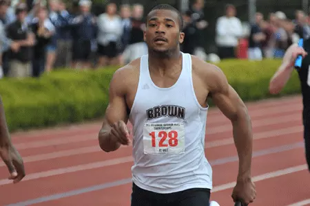 Spooney Sets Brown Record in 60m Dash; Men's Track & Field Finishes 5th at Heptagonal Championship Image