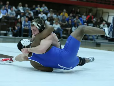 Brown Goes Undefeated, Winning Two Duals in the Patriot Classic Image